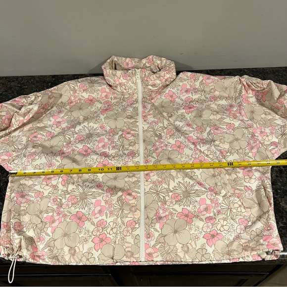 NWT Body & Sol Windbreaker Jacket Hoodie Floral XXL 2XL Womens - Picture 9 of 9